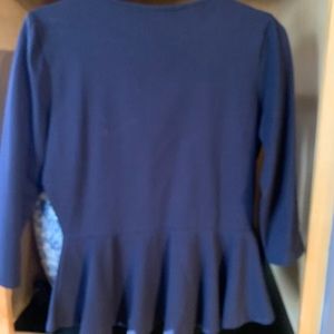 Forever 21 NWT Navy blue peplum shirt Size L